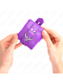 Kink - Polsini Imbottiti In Pelliccia Con Fori Quadri Viola E Cintura Viola Regolabile 17-29 Cm X 6 Cm - KINK WRIST RESTRAINT - Manette e Polsini | erosidea.com