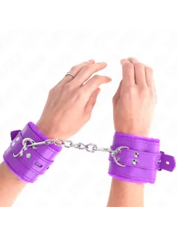 Kink - Graziosi Poggipolsi Blu/Rosa Regolabili 16-28 Cm X 5 Cm - KINK WRIST RESTRAINT - Manette e Polsini | erosidea.com