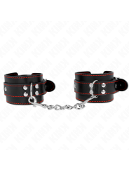 Kink - Resistenza Da Polso Nera Con Fodera Rossa Regolabile 20-28 Cm X 55 Cm - KINK WRIST RESTRAINT - Manette e Polsini | erosidea.com