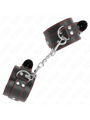 Kink - Resistenza Da Polso Nera Con Fodera Rossa Regolabile 20-28 Cm X 55 Cm - KINK WRIST RESTRAINT - Manette e Polsini | erosidea.com