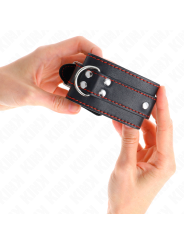 Kink - Resistenza Da Polso Nera Con Fodera Rossa Regolabile 20-28 Cm X 55 Cm - KINK WRIST RESTRAINT - Manette e Polsini | erosidea.com