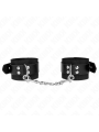 Kink - Resistenza Da Polso In Nylon Nero Con Cintura In Pelle Nera Regolabile 19-29 Cm X 51 Cm - KINK WRIST RESTRAINT - Manette e Polsini | erosidea.com