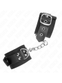 Kink - Resistenza Da Polso In Nylon Nero Con Cintura In Pelle Nera Regolabile 19-29 Cm X 51 Cm - KINK WRIST RESTRAINT - Manette e Polsini | erosidea.com