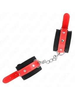 Kink Polsini Foderati In Pelliccia Rosso Regolabili - KINK WRIST RESTRAINT - Manette e Polsini | erosidea.com