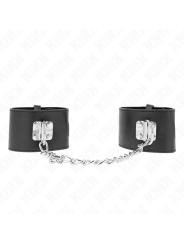Kink - Polso Fisso Con Catena 30 Cm E Chiusura Lucchetto Nero Regolabile 16-23 Cm X 55 Cm - KINK WRIST RESTRAINT - Manette e Polsini | erosidea.com