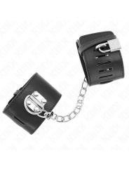 Kink - Polso Fisso Con Catena 30 Cm E Chiusura Lucchetto Nero Regolabile 16-23 Cm X 55 Cm - KINK WRIST RESTRAINT - Manette e Polsini | erosidea.com