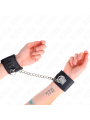 Kink - Polso Fisso Con Catena 30 Cm E Chiusura Lucchetto Nero Regolabile 16-23 Cm X 55 Cm - KINK WRIST RESTRAINT - Manette e Polsini | erosidea.com