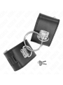 Kink - Polso Fisso Con Chiusura Ad Anello E Lucchetto Nero Regolabile 16-23 Cm X 55 Cm - KINK WRIST RESTRAINT - Manette e Polsini | erosidea.com