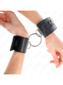 Kink - Polso Fisso Con Chiusura Ad Anello E Lucchetto Nero Regolabile 16-23 Cm X 55 Cm - KINK WRIST RESTRAINT - Manette e Polsini | erosidea.com