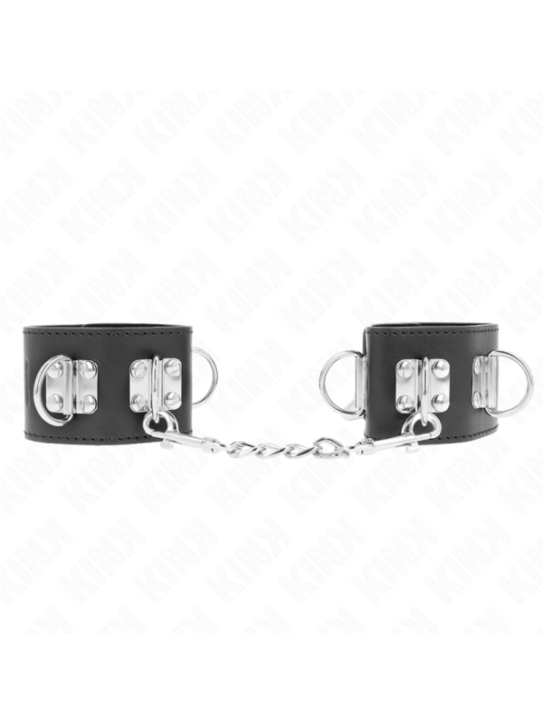 Kink - Resistenza Da Polso Multiposizione Con Chiusura A Lucchetto Nera Regolabile 16-23 Cm X 55 Cm - KINK WRIST RESTRAINT - Manette e Polsini | erosidea.com