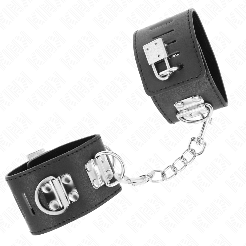 Kink - Resistenza Da Polso Multiposizione Con Chiusura A Lucchetto Nera Regolabile 16-23 Cm X 55 Cm - KINK WRIST RESTRAINT - Manette e Polsini | erosidea.com