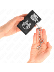 Kink - Resistenza Da Polso Multiposizione Con Chiusura A Lucchetto Nera Regolabile 16-23 Cm X 55 Cm - KINK WRIST RESTRAINT - Manette e Polsini | erosidea.com