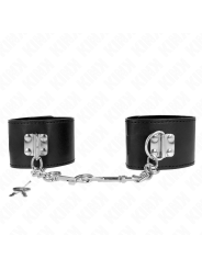Kink - Resistenza Da Polso Con Chiusura A Lucchetto Nero Regolabile 16-23 Cm X 55 Cm - KINK WRIST RESTRAINT - Manette e Polsini | erosidea.com