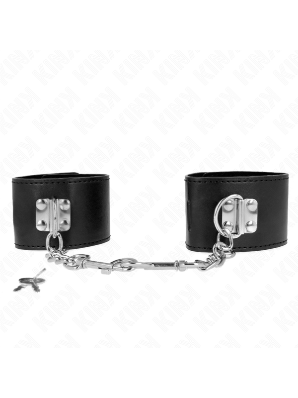 Kink - Resistenza Da Polso Con Chiusura A Lucchetto Nero Regolabile 16-23 Cm X 55 Cm - KINK WRIST RESTRAINT - Manette e Polsini | erosidea.com