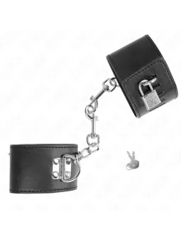 Kink - Tenuta Da Polso In Nylon Hook&Loop Nera Modello 1 Ajdustable 25-35 Cm X 6 Cm - KINK WRIST RESTRAINT - Manette e Polsini | erosidea.com