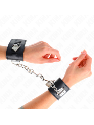 Kink - Resistenza Da Polso Con Chiusura A Lucchetto Nero Regolabile 16-23 Cm X 55 Cm - KINK WRIST RESTRAINT - Manette e Polsini | erosidea.com