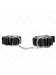 Kink - Tenuta Da Polso Sottile A Cerniera Nera Regolabile 16-22 Cm X 35 Cm - KINK WRIST RESTRAINT - Manette e Polsini | erosidea.com