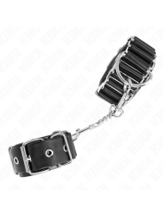 Kink - Tenuta Da Polso Sottile A Cerniera Nera Regolabile 16-22 Cm X 35 Cm - KINK WRIST RESTRAINT - Manette e Polsini | erosidea.com