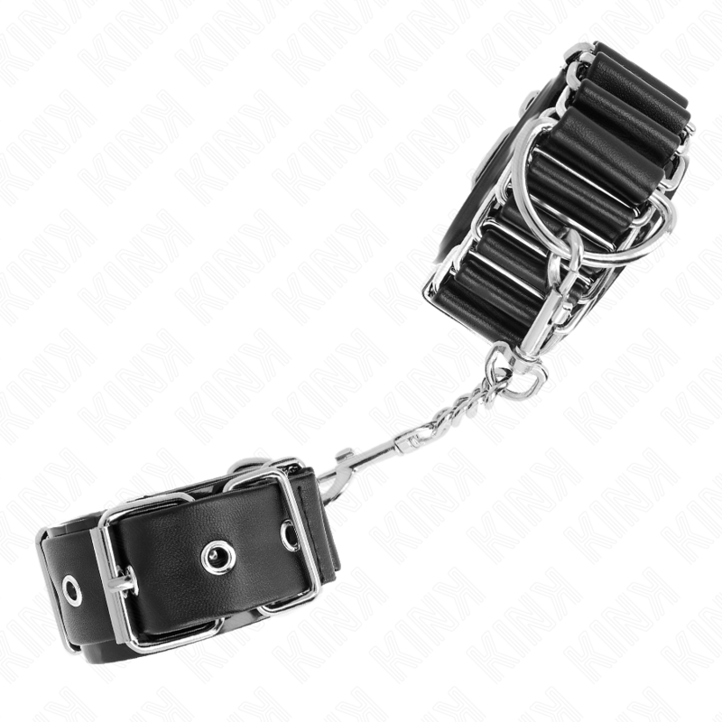 Kink - Tenuta Da Polso Sottile A Cerniera Nera Regolabile 16-22 Cm X 35 Cm - KINK WRIST RESTRAINT - Manette e Polsini | erosidea.com