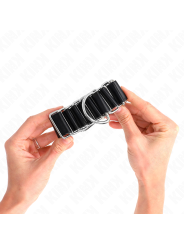 Kink - Tenuta Da Polso Sottile A Cerniera Nera Regolabile 16-22 Cm X 35 Cm - KINK WRIST RESTRAINT - Manette e Polsini | erosidea.com
