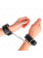 Kink - Tenuta Da Polso Sottile A Cerniera Nera Regolabile 16-22 Cm X 35 Cm - KINK WRIST RESTRAINT - Manette e Polsini | erosidea.com