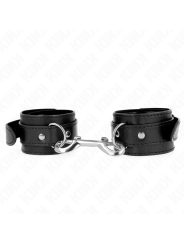 Kink - Potenziale Da Polso Fila Di Rivetti Singola Nera Regolabile 17-28 Cm X 5 Cm - KINK WRIST RESTRAINT - Manette e Polsini | erosidea.com