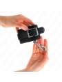 Kink - Potenziale Da Polso Fila Di Rivetti Singola Nera Regolabile 17-28 Cm X 5 Cm - KINK WRIST RESTRAINT - Manette e Polsini | erosidea.com