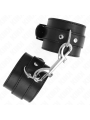 Kink - Tenuta Da Polso-Fila Di Rivetti Singola E Fibbia Grande Nera Regolabile 17-28 Cm X 5 Cm - KINK WRIST RESTRAINT - Manette e Polsini | erosidea.com