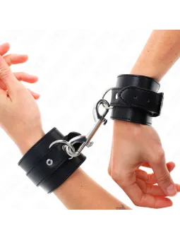 Kink - Tenuta Da Polso In Nylon Hook&Loop Rosso-Nero Modello 2 Regolabile 18-35 Cm X 6 Cm - KINK WRIST RESTRAINT - Manette e Polsini | erosidea.com