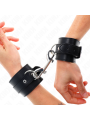 Kink - Tenuta Da Polso-Fila Di Rivetti Singola E Fibbia Grande Nera Regolabile 17-28 Cm X 5 Cm - KINK WRIST RESTRAINT - Manette e Polsini | erosidea.com