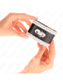 Kink - Polso Nero Con Pizzo Decorato Bianco Regolabile 20-23 Cm X 55 Cm - KINK WRIST RESTRAINT - Manette e Polsini | erosidea.com