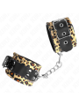Kink - Poggiapolso In Vera Pelle Leopardata Regolabile 18-29 Cm X 55 Cm - KINK WRIST RESTRAINT - Manette e Polsini | erosidea.com
