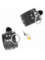 Kink - Fermapolso Con Bloccaggio O-Ring Nero Regolabile 20-28 Cm X 55 Cm - KINK WRIST RESTRAINT - Manette e Polsini | erosidea.com