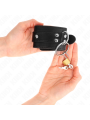 Kink - Fermapolso Con Bloccaggio O-Ring Nero Regolabile 20-28 Cm X 55 Cm - KINK WRIST RESTRAINT - Manette e Polsini | erosidea.com