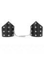 Kink - Bracciali Stile Punto Nero Con Catena Regolabile 17-23 Cm X 85 Cm - KINK WRIST RESTRAINT - Bondage | erosidea.com