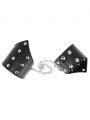 Kink - Bracciali Stile Punto Nero Con Catena Regolabile 17-23 Cm X 85 Cm - KINK WRIST RESTRAINT - Bondage | erosidea.com