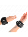Kink - Resistenza Da Polso Pesante Con Fodera In Pelliccia Nera Regolabile 20-30 Cm X 6 Cm - KINK WRIST RESTRAINT - Manette e Polsini | erosidea.com