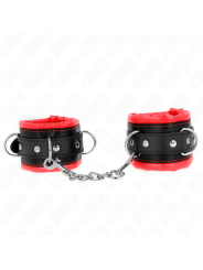 Kink - Resistenza Da Polso Pesante Con Fodera In Pelliccia Rossa Regolabile 20-30 Cm X 6 Cm - KINK WRIST RESTRAINT - Manette e Polsini | erosidea.com