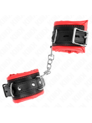Kink - Resistenza Da Polso Pesante Con Fodera In Pelliccia Rossa Regolabile 20-30 Cm X 6 Cm - KINK WRIST RESTRAINT - Manette e Polsini | erosidea.com