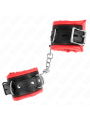 Kink - Resistenza Da Polso Pesante Con Fodera In Pelliccia Rossa Regolabile 20-30 Cm X 6 Cm - KINK WRIST RESTRAINT - Manette e Polsini | erosidea.com