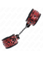 Kink - Resistenza Da Polso Con Motivo A Diamanti Rosso Scuro Regolabile 17-26 Cm X 55 Cm - KINK WRIST RESTRAINT - Manette e Polsini | erosidea.com