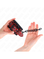 Kink - Resistenza Da Polso Con Motivo A Diamanti Rosso Scuro Regolabile 17-26 Cm X 55 Cm - KINK WRIST RESTRAINT - Manette e Polsini | erosidea.com