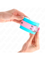 Kink - Graziosi Poggipolsi Blu/Rosa Regolabili 16-28 Cm X 5 Cm - KINK WRIST RESTRAINT - Manette e Polsini | erosidea.com