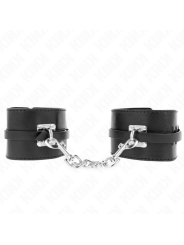 Kink - Resistenza Da Polso Deluxe Con Bloccaggio Nero Regolabile 145-21 Cm X 6 Cm - KINK WRIST RESTRAINT - Manette e Polsini | erosidea.com