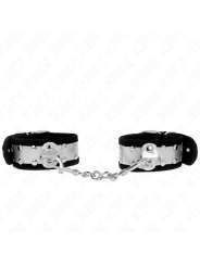 Kink - Resistenza Da Polso Sottile Nero / Argento 30 X 4 Cm - KINK WRIST RESTRAINT - Manette e Polsini | erosidea.com