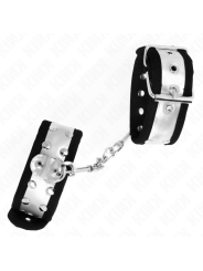 Kink - Resistenza Da Polso Sottile Nero / Argento 30 X 4 Cm - KINK WRIST RESTRAINT - Manette e Polsini | erosidea.com