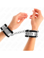 Kink - Resistenza Da Polso Sottile Nero / Argento 30 X 4 Cm - KINK WRIST RESTRAINT - Manette e Polsini | erosidea.com