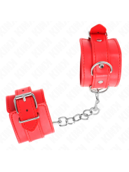 Kink - Resistenza Da Polso Semplice Rosso Regolabile 20-23 Cm X 55 Cm - KINK WRIST RESTRAINT - Manette e Polsini | erosidea.com