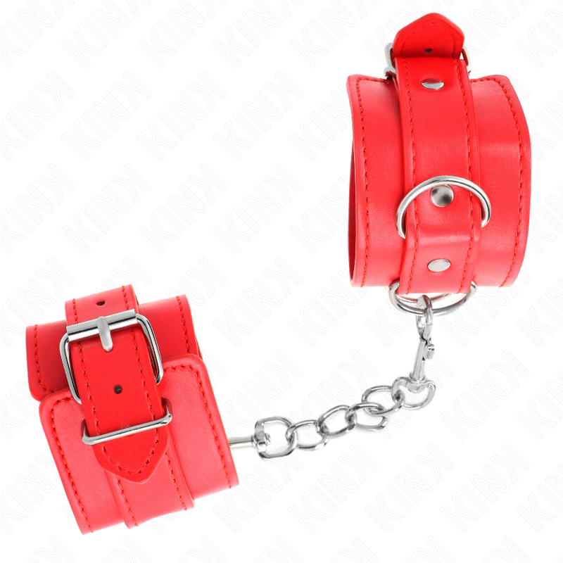 Kink - Resistenza Da Polso Semplice Rosso Regolabile 20-23 Cm X 55 Cm - KINK WRIST RESTRAINT - Manette e Polsini | erosidea.com