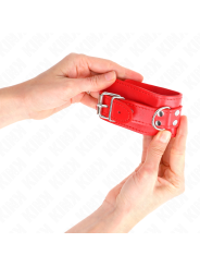 Kink - Resistenza Da Polso Semplice Rosso Regolabile 20-23 Cm X 55 Cm - KINK WRIST RESTRAINT - Manette e Polsini | erosidea.com